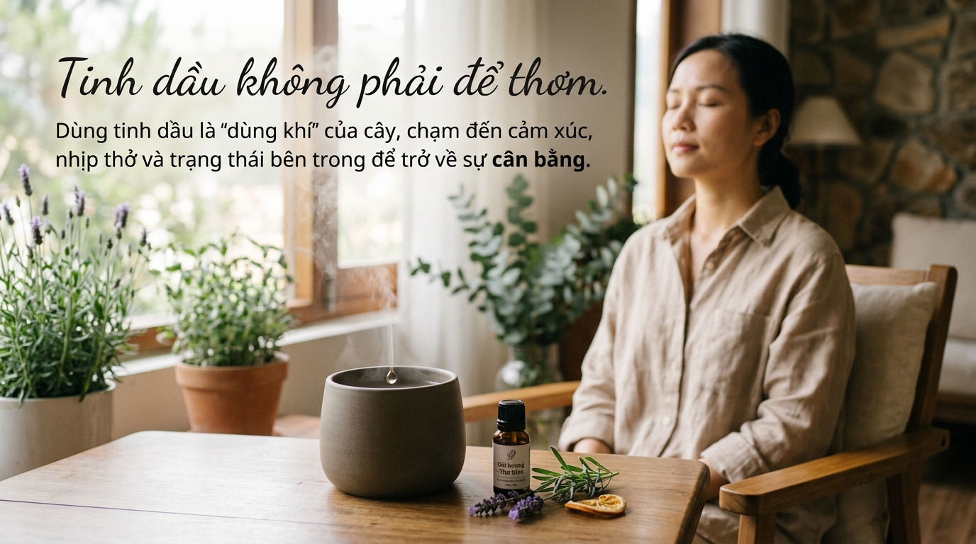 Tinh dầu không phải để thơm.